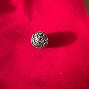 Authentic Pandora Wild rose clip